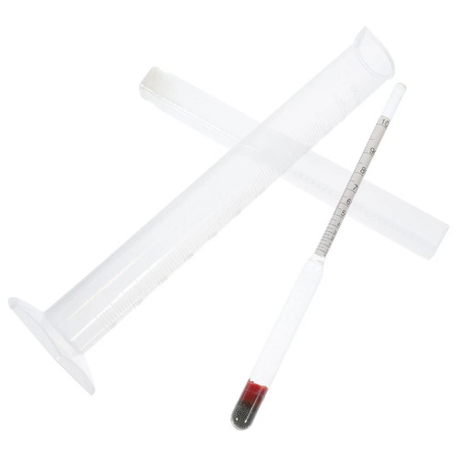 Triple Scale Alcohol Hydrometer And Test Cylinder For Beer And Wine Making Kit