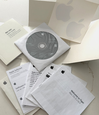 Apple Mac Mini OS X Print & Media Kit (2006)   Complete Manuals & Discs Perfect