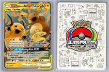 Raichu and Alolan Raichu GX 2019 Haruki Miyamoto 54/236 carta