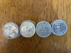 Roll of 40 90% SILVER Circulated Washington Quarters 25 cents Random Years