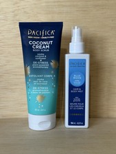 1-Coconut Cream Body Scrub, Exfoliates Polishes Dead Skin Hair Body Mist