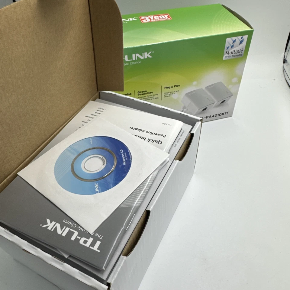 TP-Link AV500 Nano Powerline Adapter Starter Kit Neu OVP Unbenutzt Netzwerk LAN - Bild 4 von 4