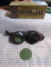 1950s American Optical Duralite Coverglas Goggles With Original Box/Xtra lenses
