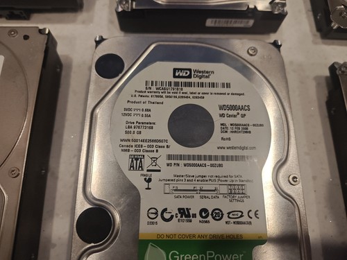 SATA Festplatten 3.5 Seagate, Hitachi, WD 2TB, 1TB, 500GB, 320GB (6 Stück) - Bild 5 von 7