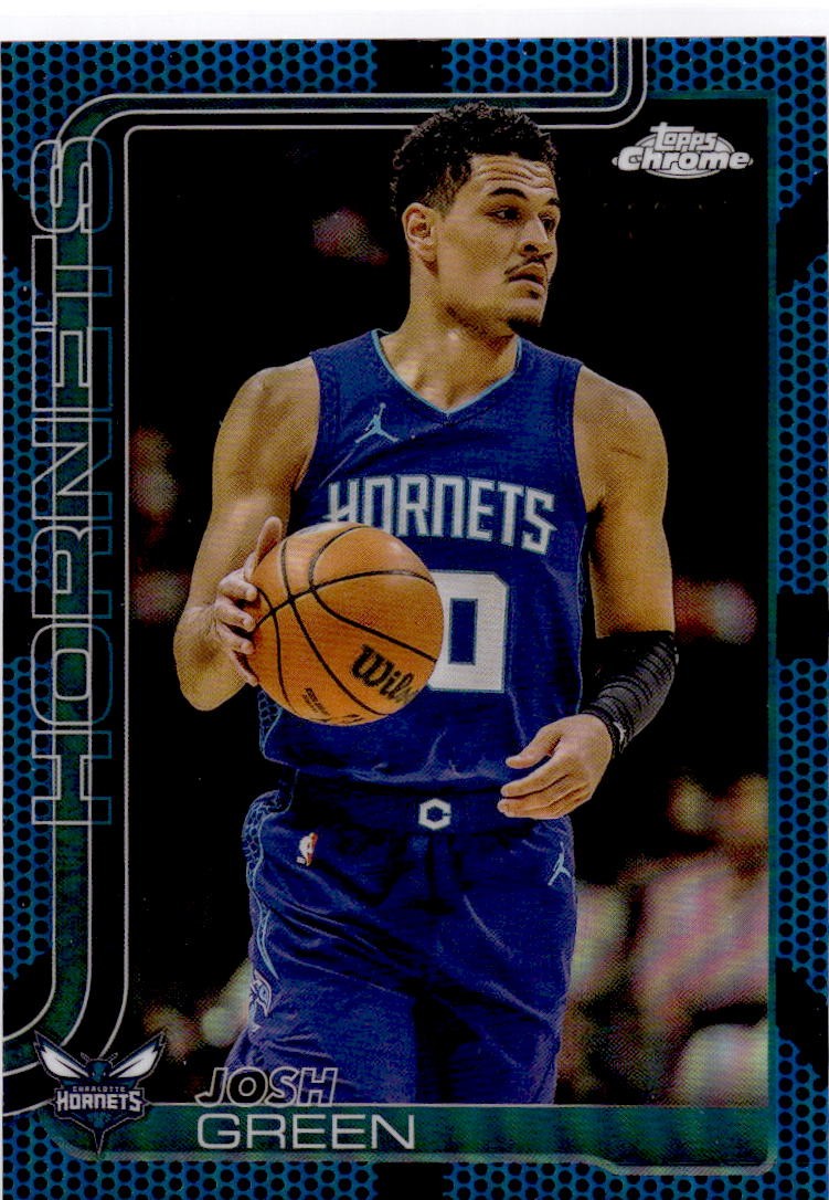 2025 Josh Green 2025 Topps Chrome 47 NM  # /150 Blue Hornets