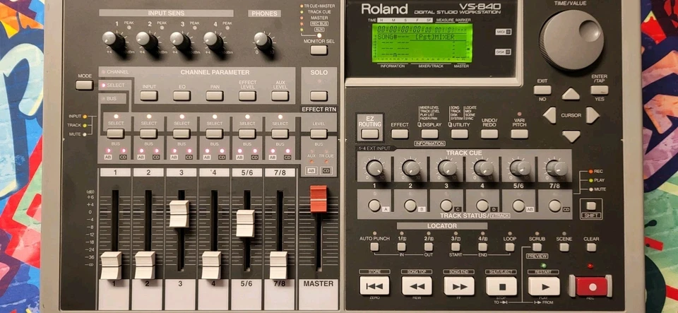 Roland VS 840 Digital Studio Workstation W/ ZIP AND PWR CABLE - Image 4 of 4