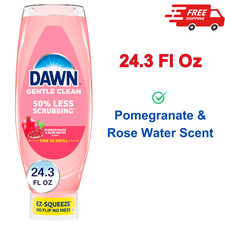 Dawn Gentle Clean EZ-Squeeze Dish Soap, Pomegranate Rose Water Scent 24.3 Fl Oz