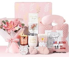 Pink - Sandalwood Rose Spa Self Care Package for Women - Birthday Gifts