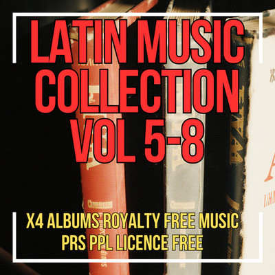 Latin Music 4 CD Bundle Vol 5-8 Instrumental Acoustic Guitar Yoga Cafe Relaxing