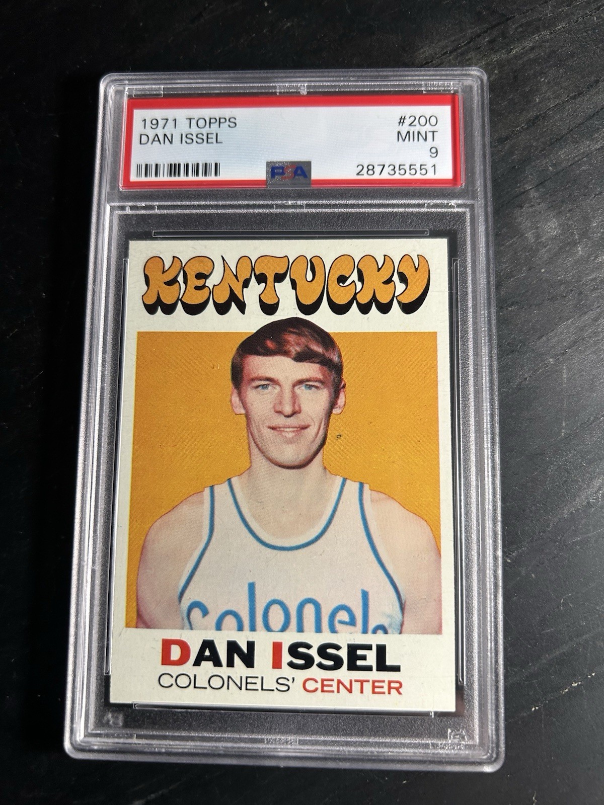 1971 Topps #200 Dan Issel RC PSA 9 MINT HOF Kentucky Colonels