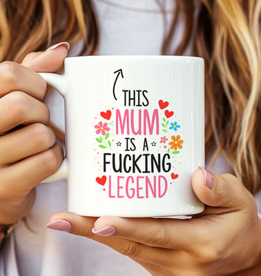 Unhöfliche lustige Muttertagstasse - Diese Mutter ist eine F * ck Legende - schwörende Mutter Geschenk - Ch