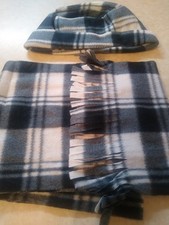 1 unisex designer Tassel Scarf/ muffler and hat set  for Autumn/Winter cashmeer