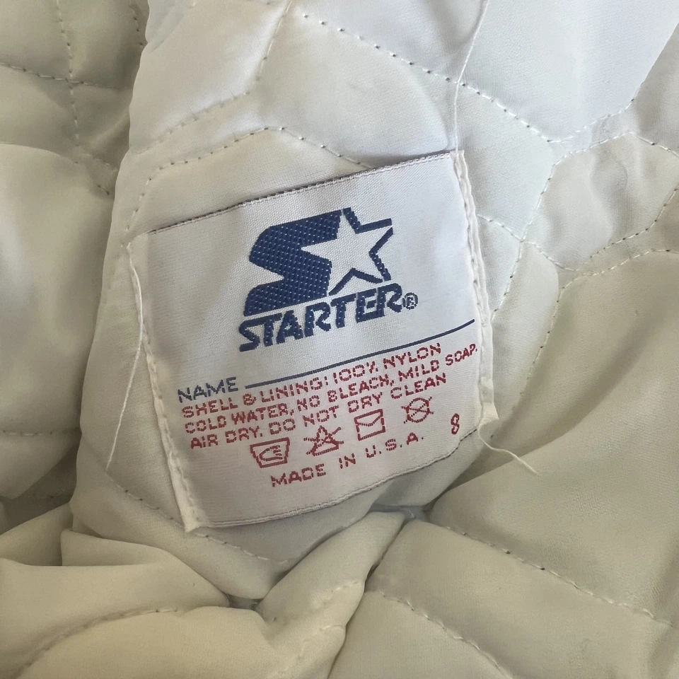 Vintage Chicago White Sox Satin Jacket Mens Medium Black MLB Starter - Image 4 of 4