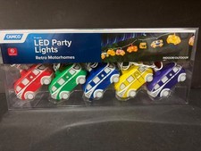 New Camco Retro Motorhomes Party String LED Lights 8ft Indoor Outdoor RV Life