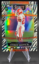 2022 Andrew Booth Jr. RC #27 Panini Select Draft Zebra Prizm Rookie | Clemson