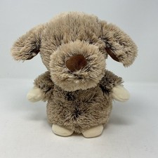 Spark Create Imagine Frosted Brown Puppy Dog Plush Stuffed Animal Rattle Crinkle