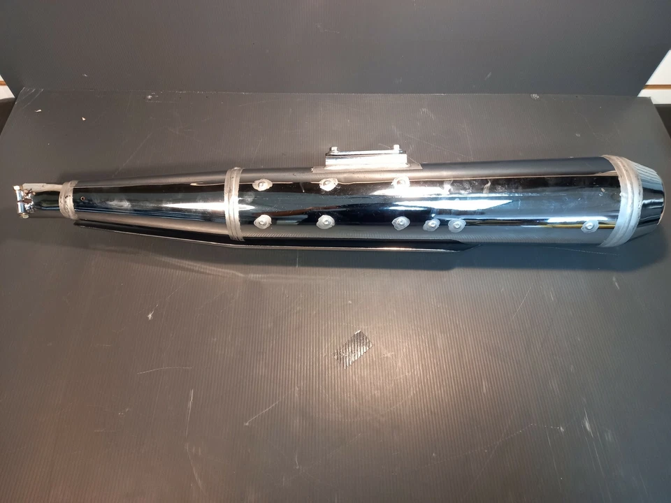 Royal Enfield 2015 535cc Continental GT Standard Exhaust Silencer Part # 573057 - Image 2 of 4