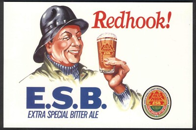 Moderne Werbepostkarte: ESB Extra Special Bitter Ale von der Redhook Brewery