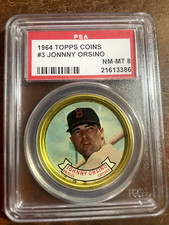1964 Topps Baseball Coins #3 Johnny Orsino  PSA 8