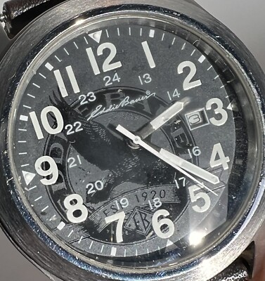 Eddie Bauer Field Watch Black Dial, 42mm, Quartz | eBay