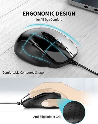 TECKNET 3000DPI Bluetooth Mouse Wireless Cordless Optical Mice For Mac PC Laptop - Picture 16 of 17