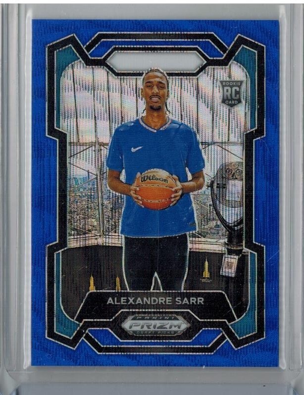 2024 PANINI PRIZM DRAFT ALEXANDRE SARR RC 105/249 BLUE WAVE PRIZM ROOKIE #52
