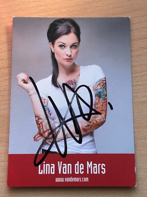 Lina Van de Mars Autogrammkarte original signiert #S2647