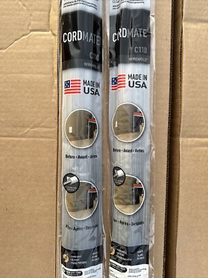 2 Pack Legrand Wiremold Wiremold Cable Management Kit, Cordmate, Cord Organizer