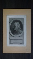 VERTOT RENE AUBERT DE (1655-1735) - HISTORIEN- GRAVURE ORIGINALE XIXEME