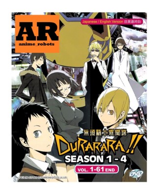 English dubbed of Durarara Season 1-4 (1-61End) Anime DVD Region 0