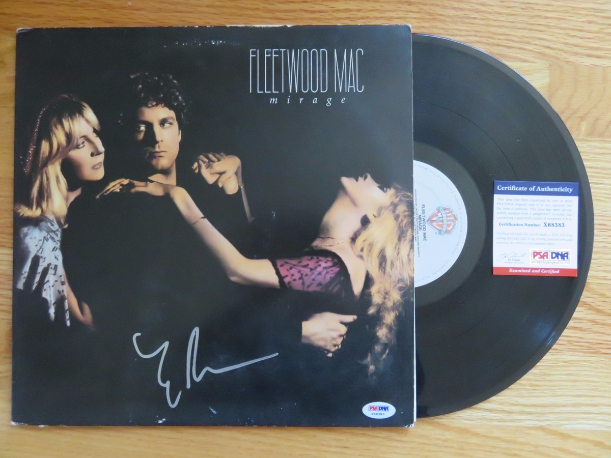 Lindsey Buckingham signed Fleetwood Mac Mirage album vinyl COA proof autographed STAR Lindsey Buckingham signed Fleetwood Mac Mirage album vinyl COA proof autographed STAR