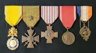 WW1 Original set French Military Medals 1914-1918 War Cross Verdun 1916 battle