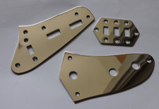 1 Set Chrome Metal Guitar Slide Switch, Control Panel, Pot Plates Fit Jaguar