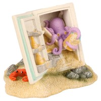 Aqua Della Aquariumdekoration KüHlschrank Leuchtend Oktopus 12X11X10 Cm