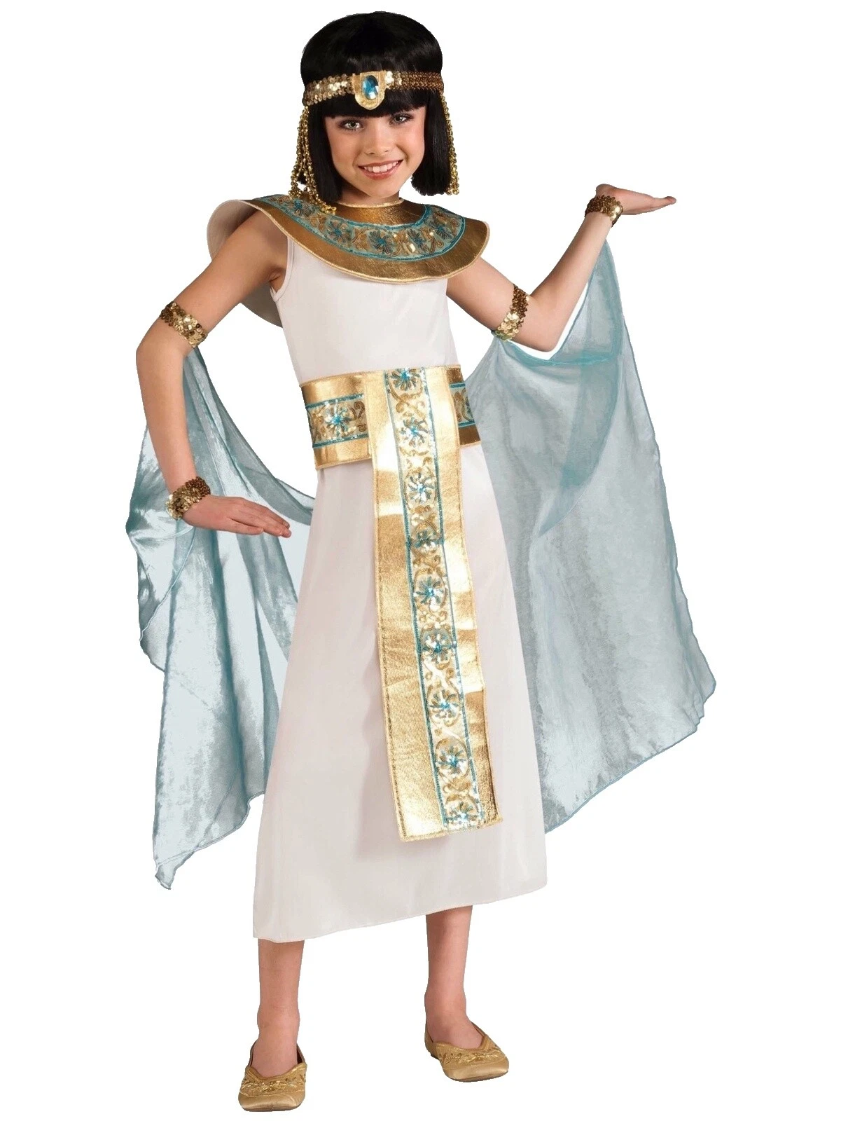 White Rubie's egipcio/griego/Romano disfraces para Niñas