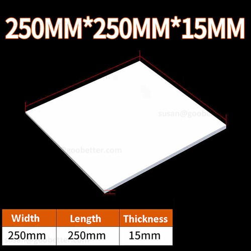 PTFE Zuschnitt Platte Dichtung weiß Tafel Polytetrafluorethylen Dicke 0.5mm-30mm - Bild 91 von 99