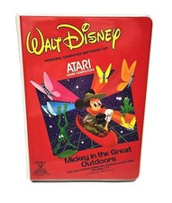 Vintage 1983 Atari 8 Bit Mickey In The Great Outdoors PC Gaming Floppy Disk
