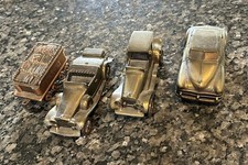 Lot Of 4 Vintage 1974 Banthrico Inc Bank Car Coin Bank USA Chicago IL
