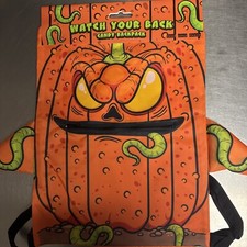 Rare - Halloween Scary Pumpkin Trick Or Treat Candy Bag Backpack - New With Tags
