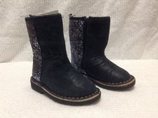 CARTER'S " KIMMIE" GLITTER BOOTS FOR TODDLER GIRLS - SIZE 5 BLACK
