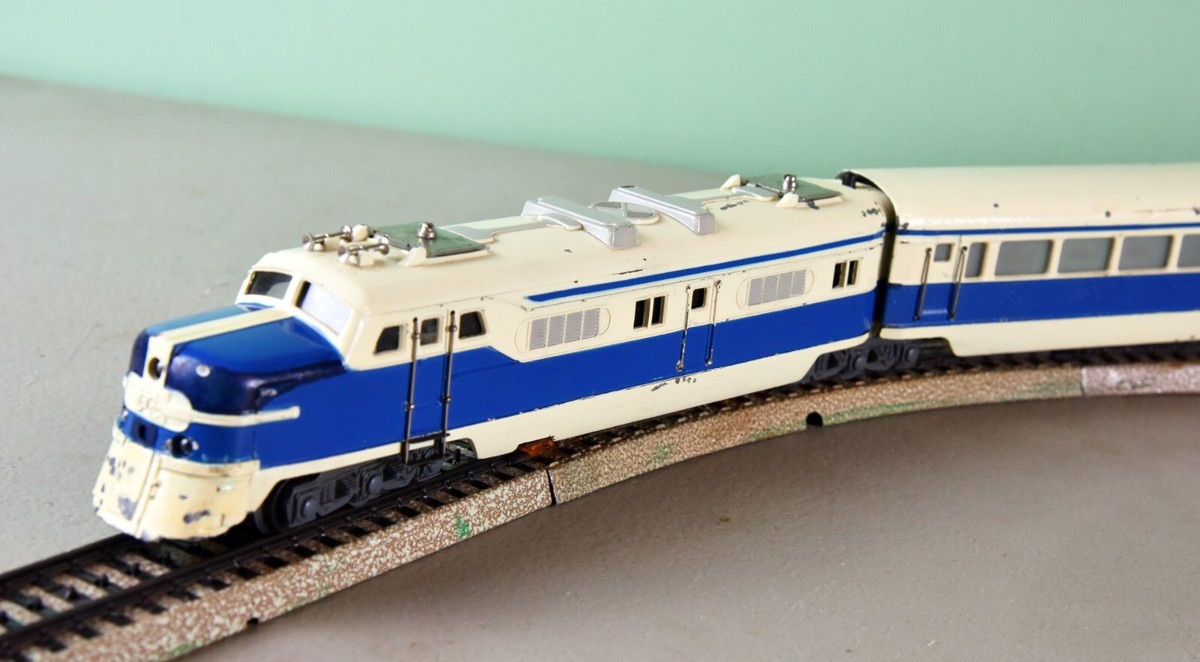 Marklin ST 800 3-Unit Railcar 1949-1956 Blue/Cream, Blau
