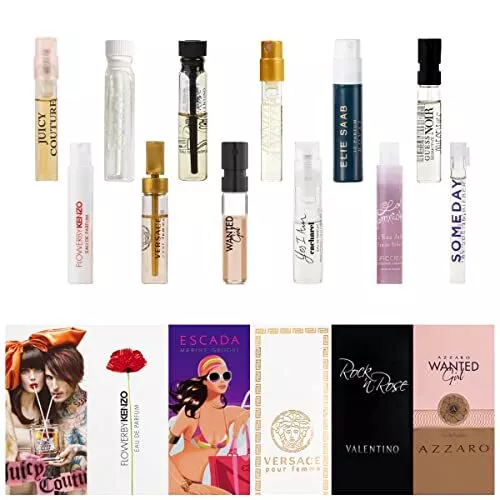 Designer Perfume Sampler Set Lot x 12 Sample Vials - High End Fragrance  Samples for Women, 12 Piece Set