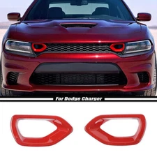 Car Front Bumper Grille Cover Trim For Dodge Charger 2015 - 2023 Accessories Red