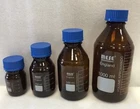 MESE Reagent Bottle 100, 250, 500, & 1000ml - Amber Glass - with Blue Screw Cap