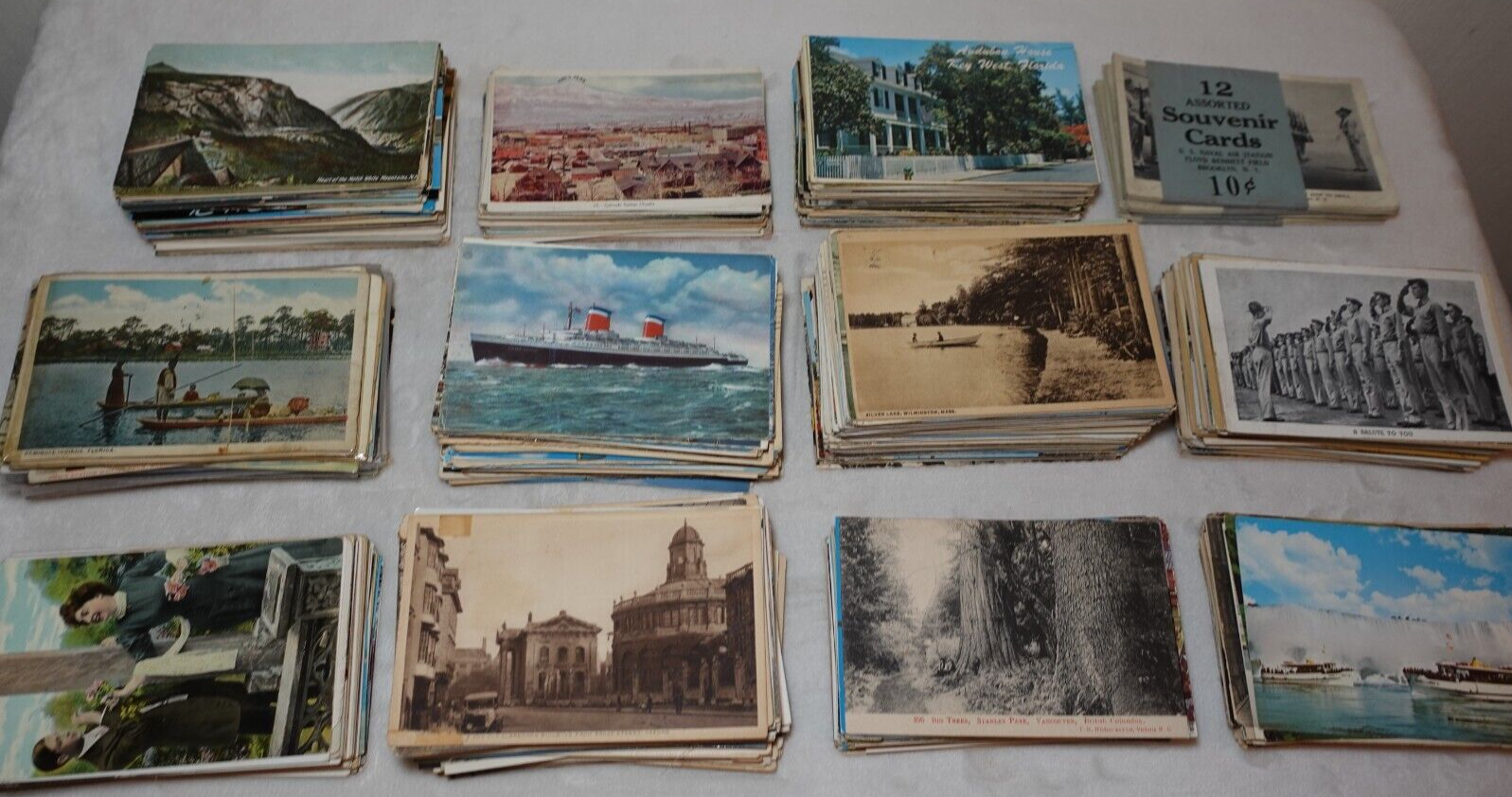Postcard Lot Huge Collection 1,000+ Places Locations 1905-1972 Antique Vintage