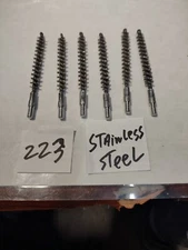 223 Rifle/ Pistol stainless steel bore brush (rmc) 6 count