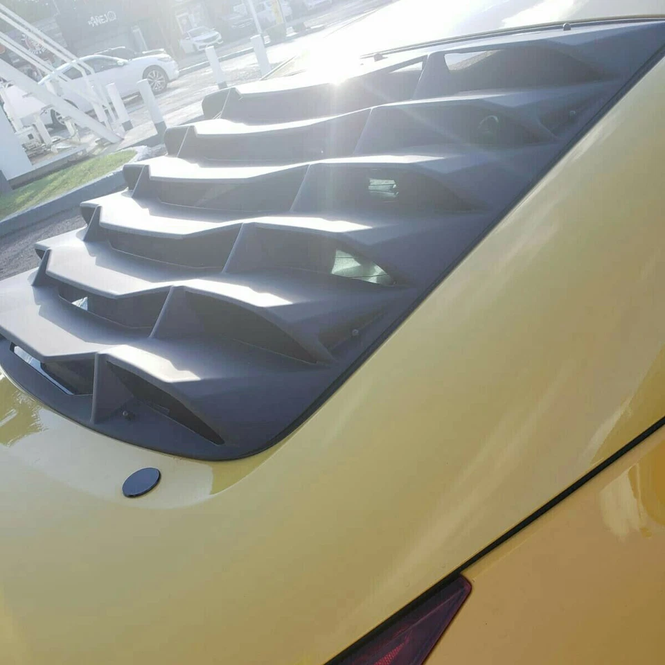 Cubierta de persianas de parabrisas trasero ABS negro mate para Nissan 350Z 03-08 Foto 3 de 4