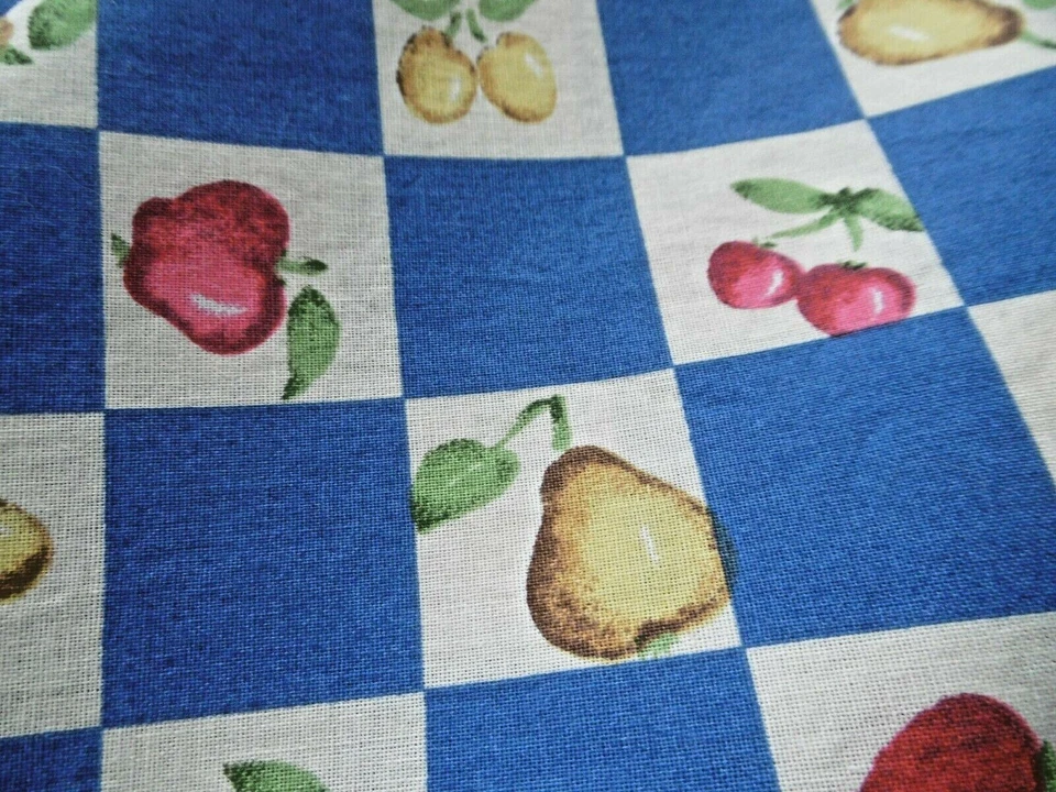 Nappe Vintage en coton avec motifs de fruits ( 210 x 132 cms ) - Photo 3/4