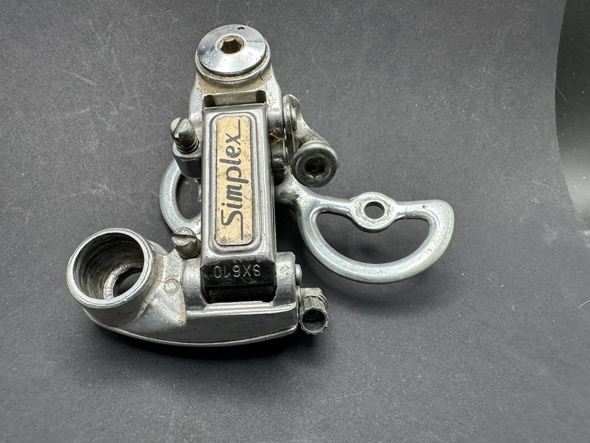SIMPLEX SX610 GT VINTAGE ROAD BICYCLE REAR DERAILLEUR, 1980s, LONG