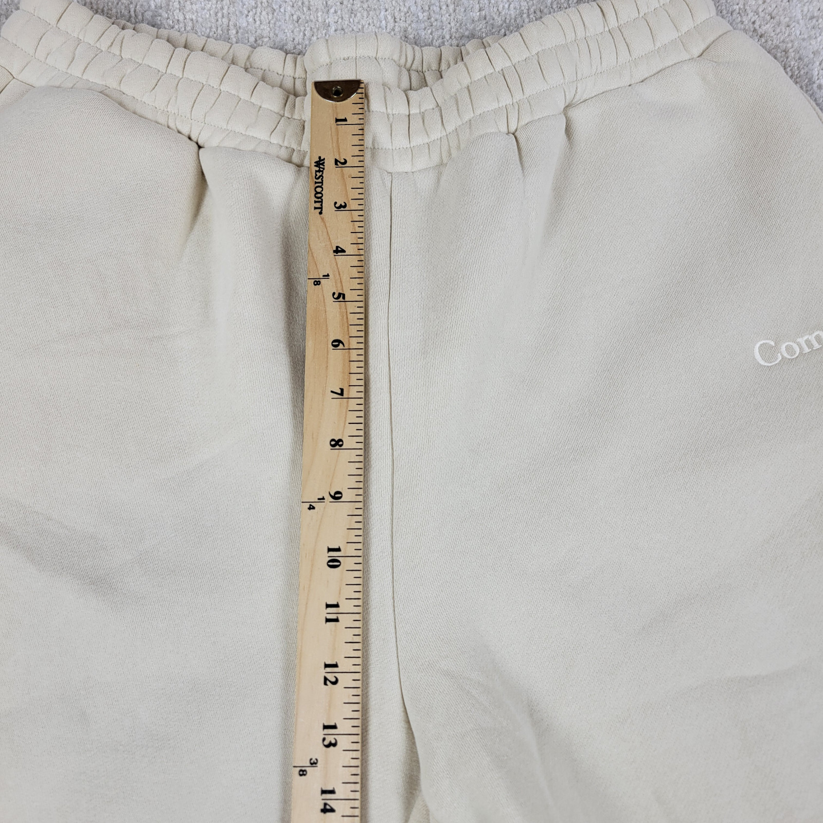 COMFRT Signature Sweatpants Joggers Womens L Beige Thick Heavy Warm Comfort Soft